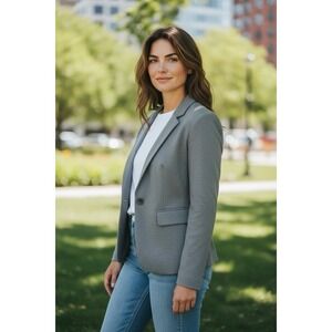 The Limited Womens Grey Two Button Blazer Womens Size 4 - Career - Work Wear